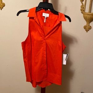 Laundry by Shelli Segal Collared Sleeveless Top